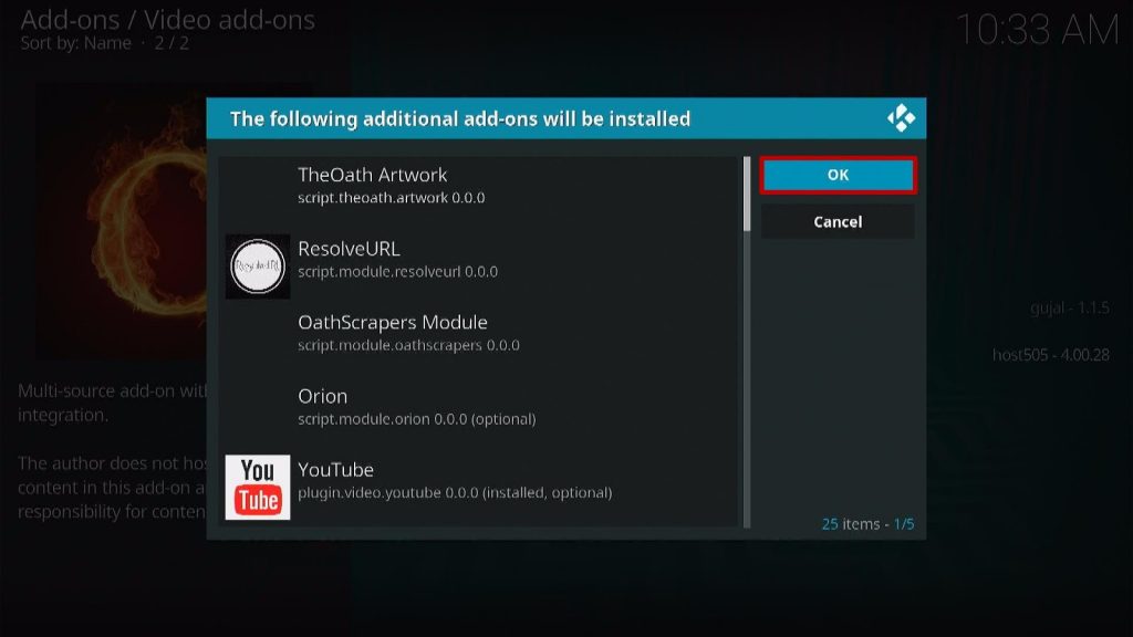 Install The Oath Kodi Addon Step 13