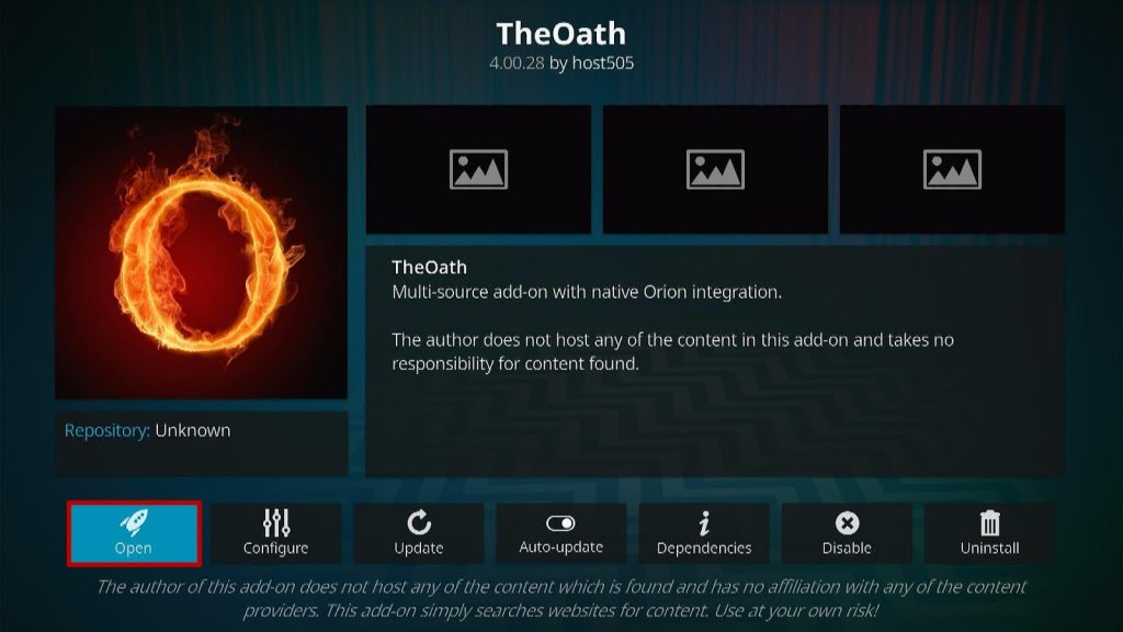 Install The Oath Kodi Addon Step 14