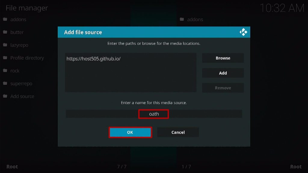 Install The Oath Kodi Addon Step 2