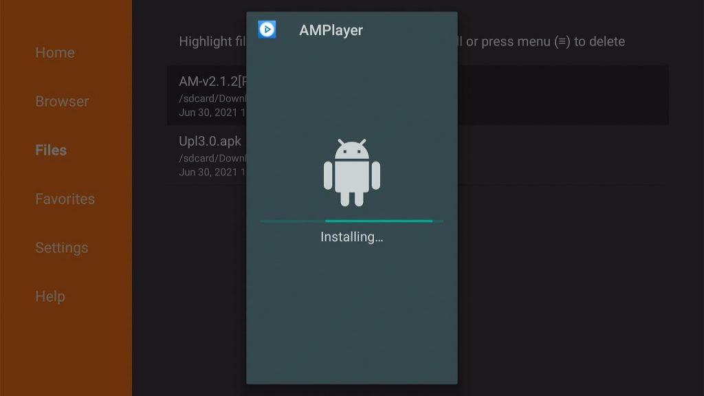Install the AMPlayer App on your Firestick Step 17