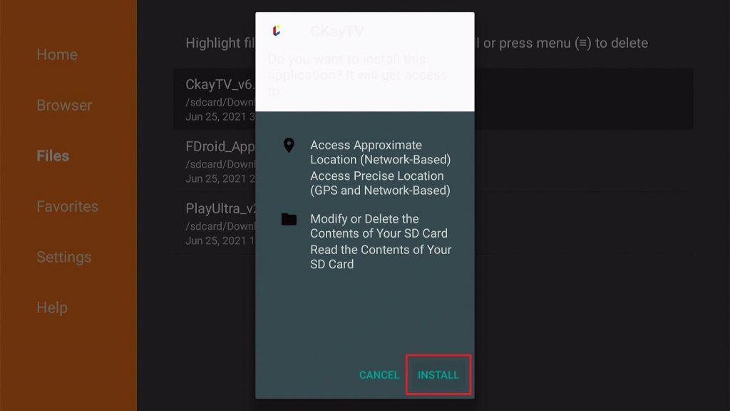 Install the CkayTV App on Firestick Step 15