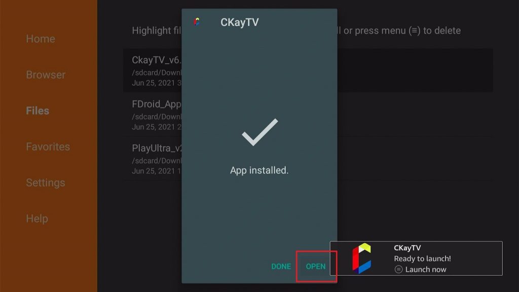 Install the CkayTV App on Firestick Step 17