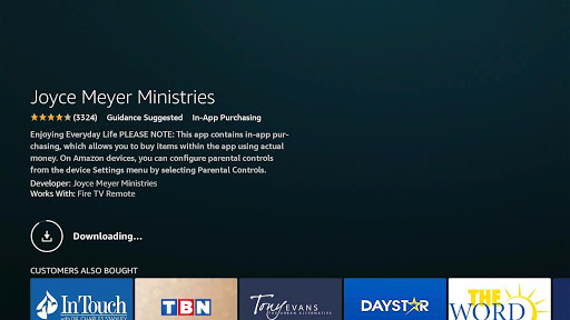 Install the Joyce Meyer Ministries App on your Firestick Step 6