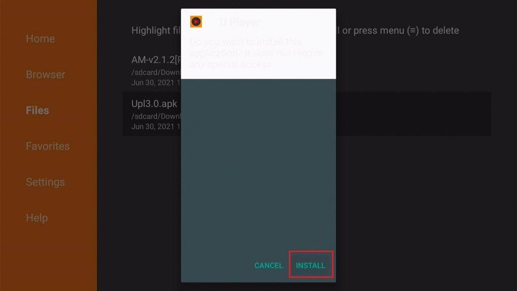 Install the UPlayer App on Firestick Step 16