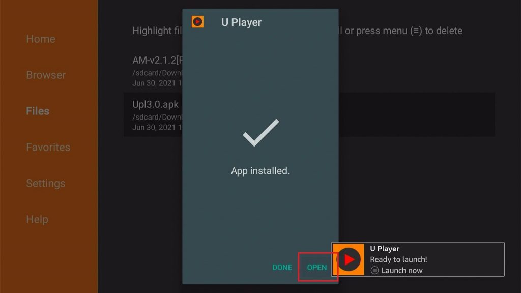 Install the UPlayer App on Firestick Step 18