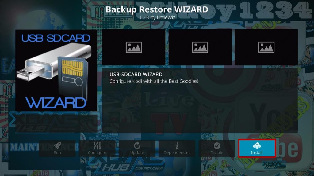 Install the USB-SDCard Wizard Step 2
