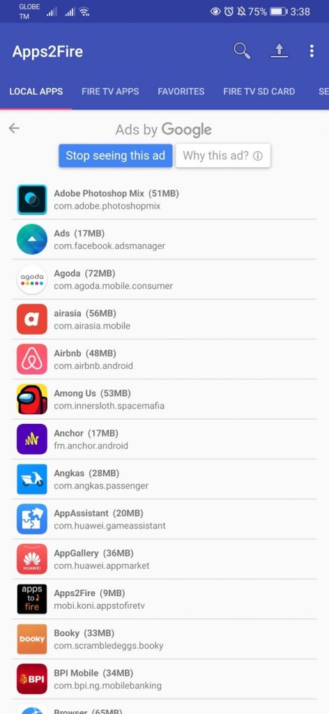 Installing Apps on your Firestick from Android Phone Step 10