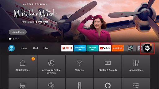 Reset Kodi Through Clear Data on Firestick Step 1