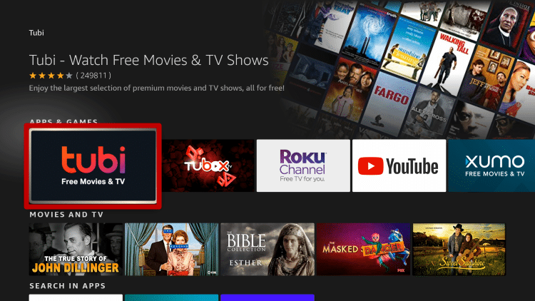 STEP 4 Install Tubi App on Firestick