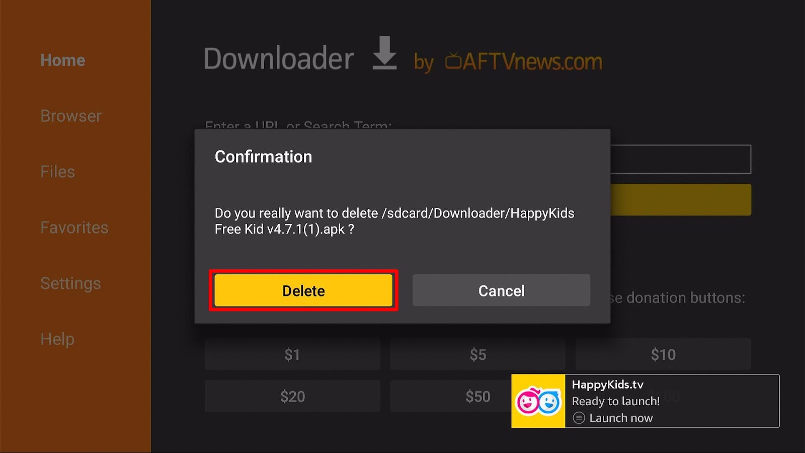 Step 17 Install HappyKids TV App on Firestick b