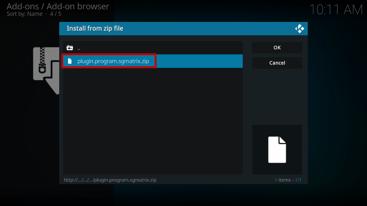 Step 13 Install Zilt Kodi Build