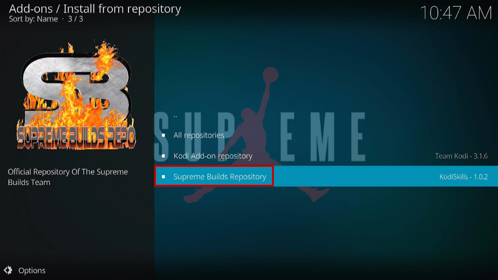 Step 15 Install Titanium Kodi Build