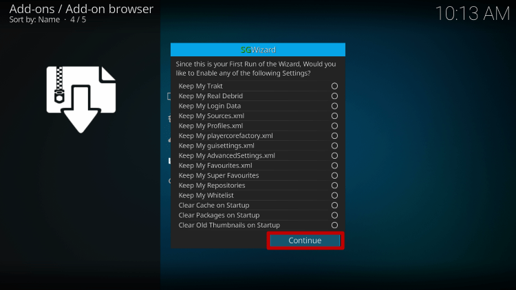 Step 15 Install Zilt Kodi Build