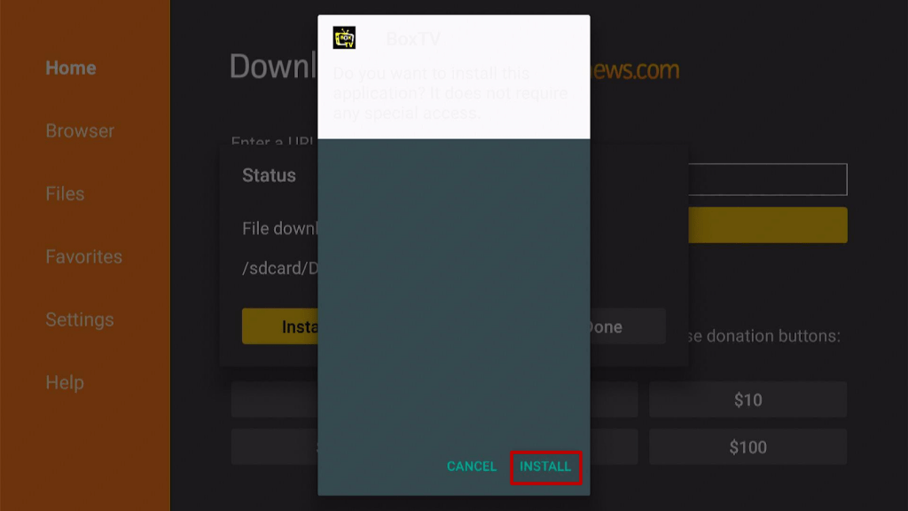 Step 16 Install Box TV App on Firestick