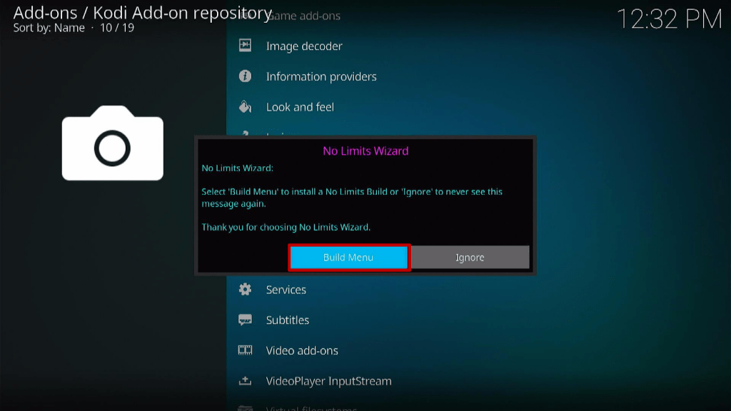 Step 16 Install No Limits Magic Kodi Build