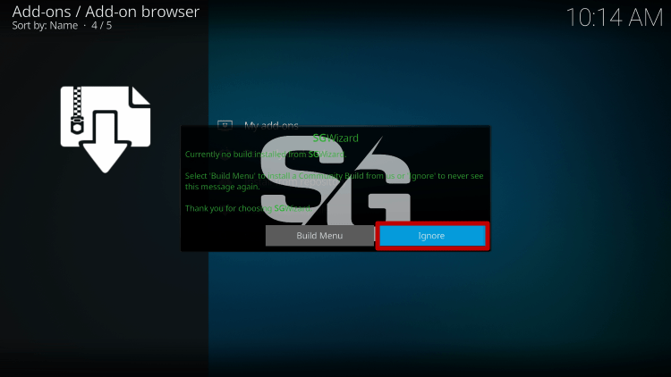 Step 16 Install Zilt Kodi Build