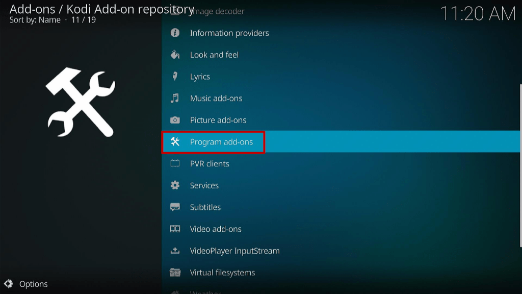 Step 17 Install Diggz Xenon Kodi Build