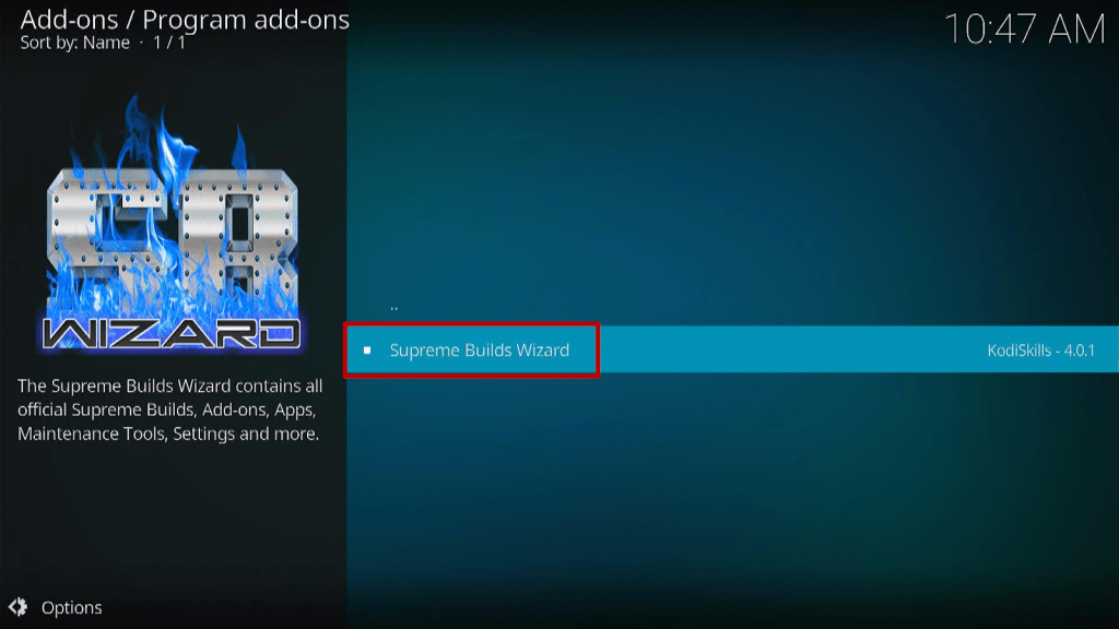 Step 17 Install Titanium Kodi Build