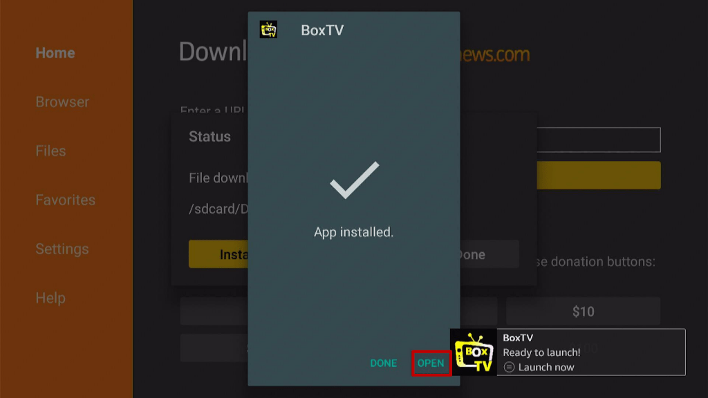 Step 18 Install Box TV App on Firestick