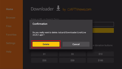 Step 18 Install LiveXLive b.
