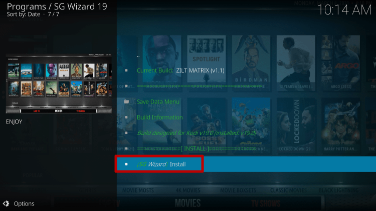 Step 20 Install Zilt Kodi Build