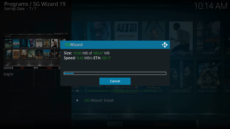 Step 22 Install Zilt Kodi Build