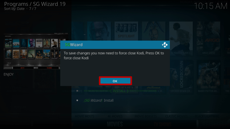 Step 24 Install Zilt Kodi Build