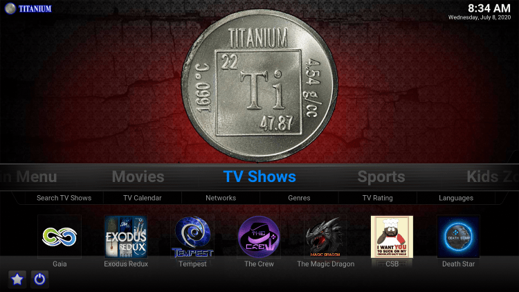 Step 27 Install Titanium Kodi Build