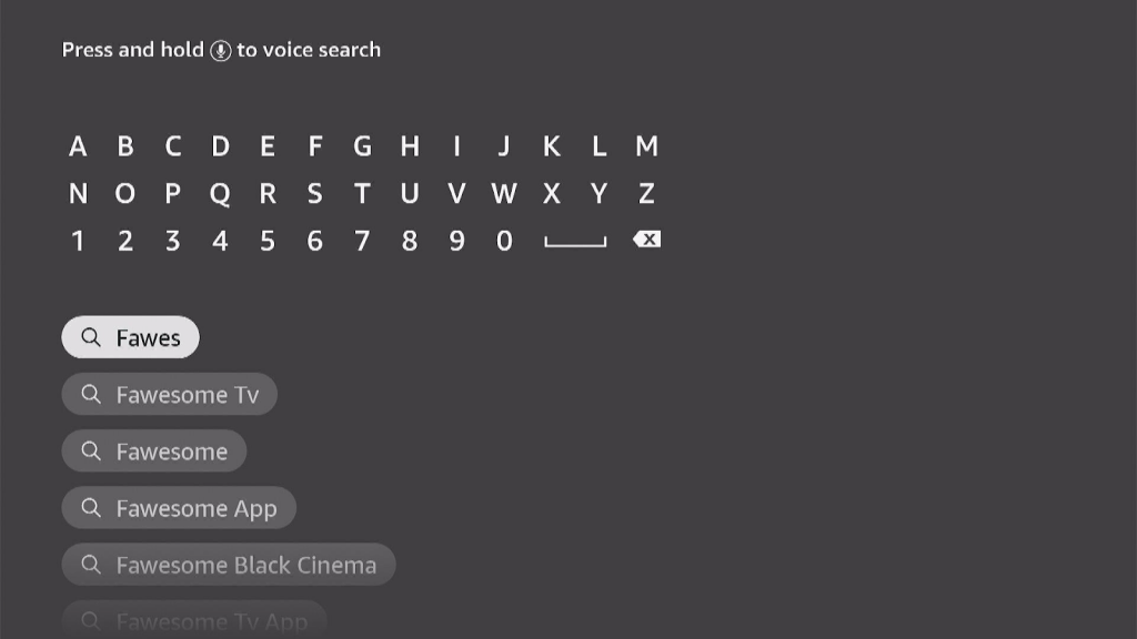 Step 3 Install Fawesome TV App on Firestick