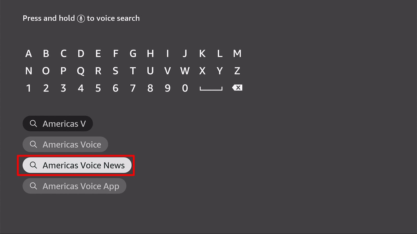 Step 4 Install America’s Voice News App on Firestick