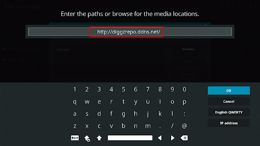 Step 8 Install Diggz Xenon Kodi Build