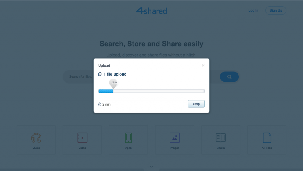 Upload Files on 4shared Step 4
