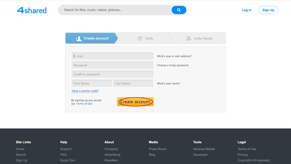 Upload Files on 4shared Step 6