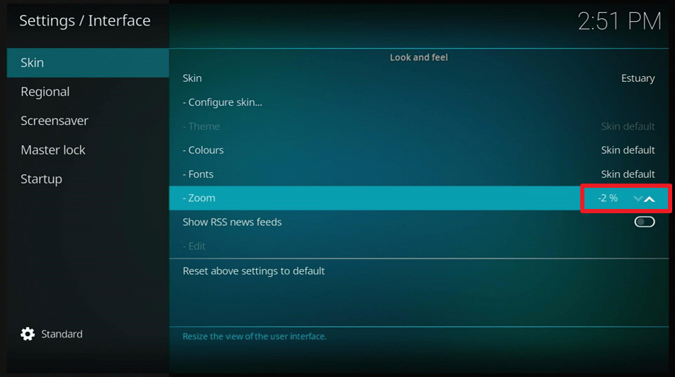 Firestick Zoom Out