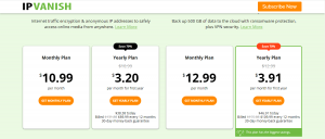 sign up ipvanish