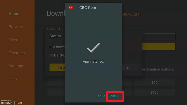 Step 19 Install CBC Gem: Stream Movies &TV App on Firestick