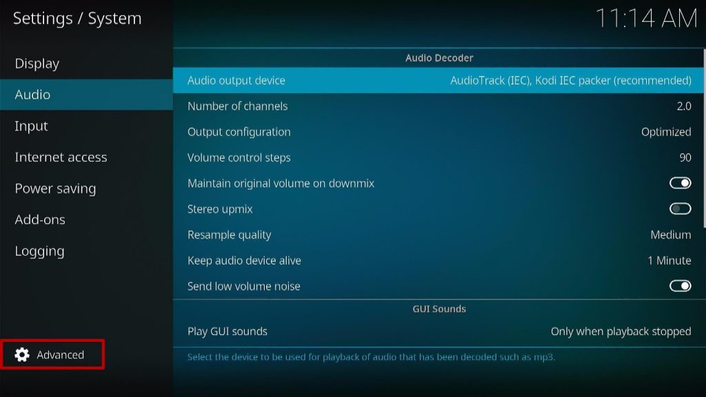 Audio Setting Checking Step 4