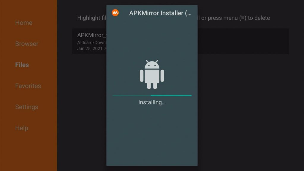 Install APK Mirror on Firestick Step 17