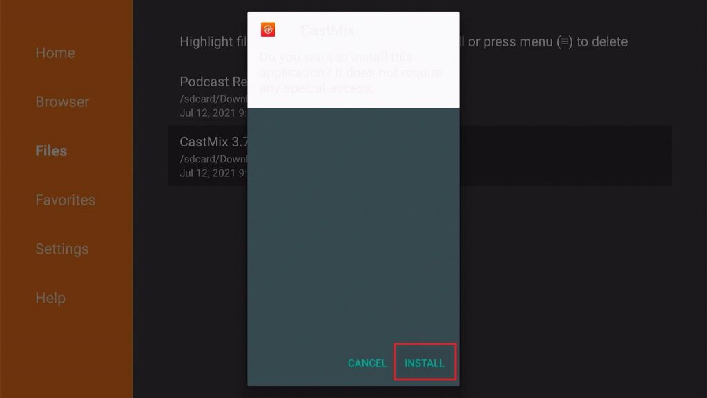 Install CastMix App on your Fire TV stick 16