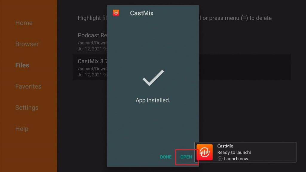 Install CastMix App on your Fire TV stick 18