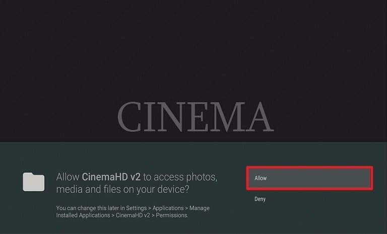 Install Cinema HD on your Fire TV stick Step 4