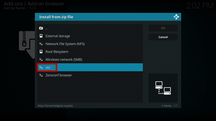Install Duffman Kodi Build Step 12