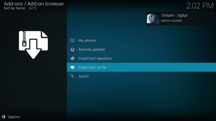 Install Duffman Kodi Build Step 14