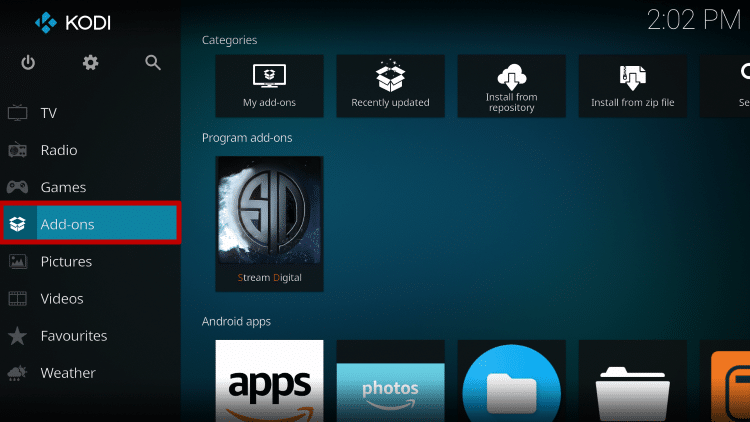 Install Duffman Kodi Build Step 18