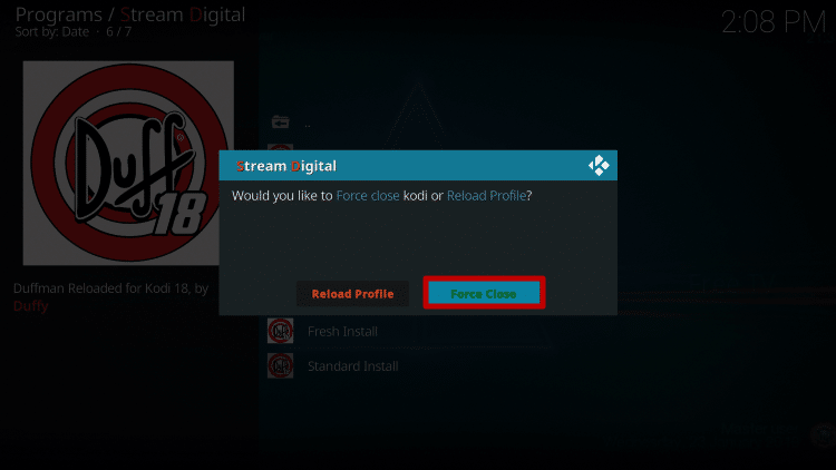 Install Duffman Kodi Build Step 26