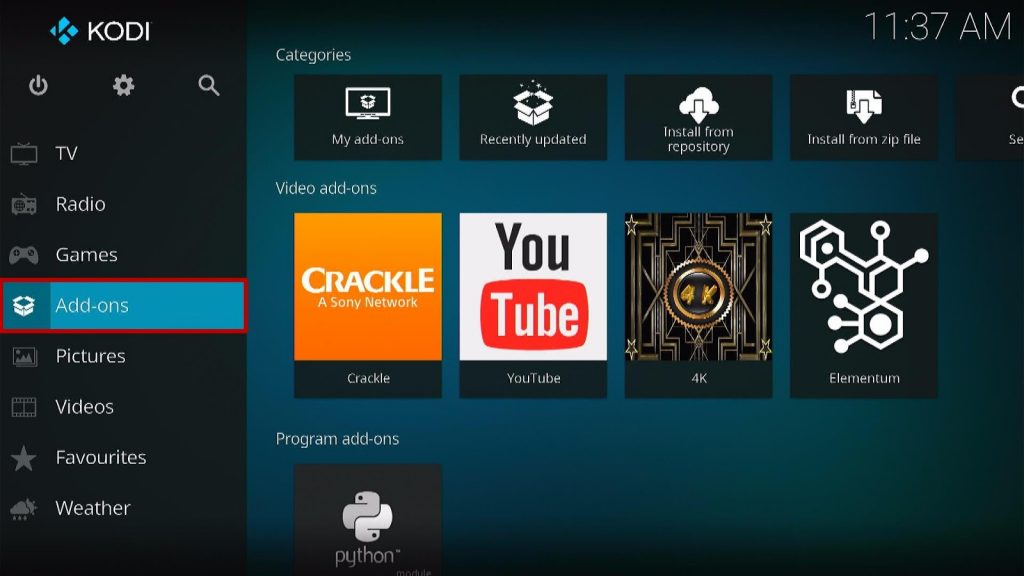 Install Elementum Kodi Addon step 25