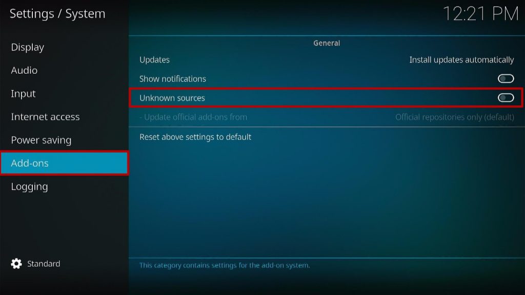 Install Elementum Kodi Addon step 3