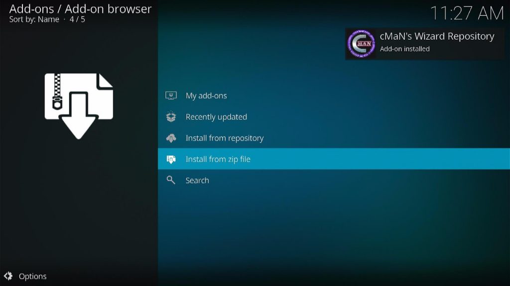 Install Epix Kodi Build 8a