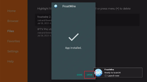 Install FrostWire on Firestick 18