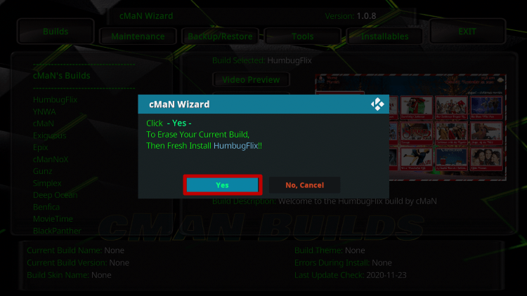 Install Humbug Flix Kodi Build 25